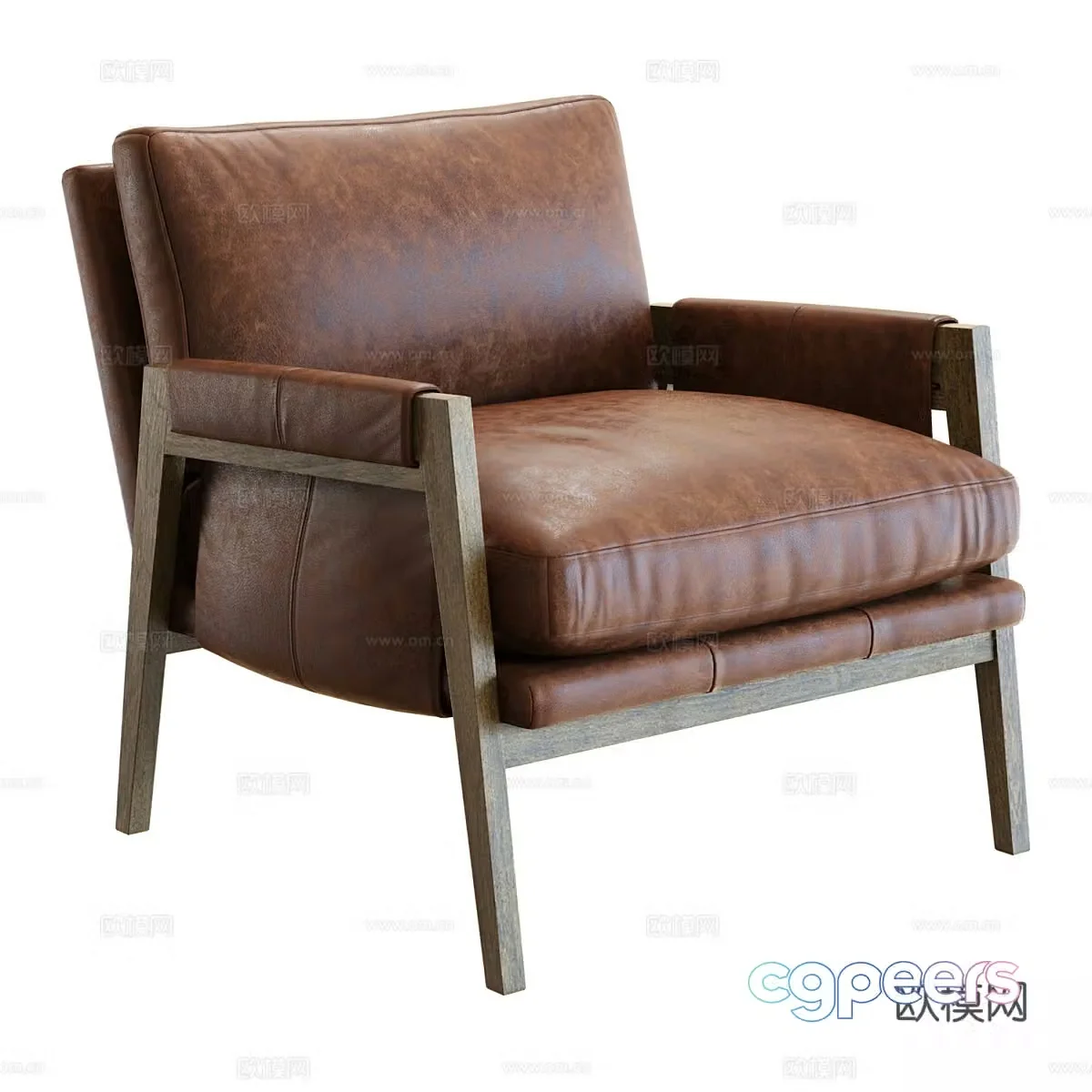 New Chinese casual chair 3D model
