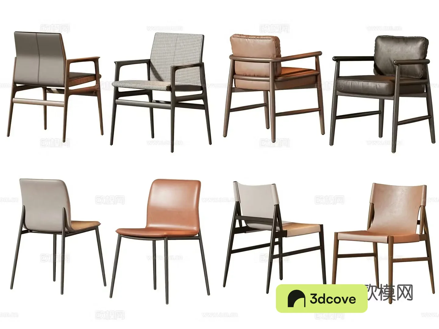 New Chinese style single chair dining chair