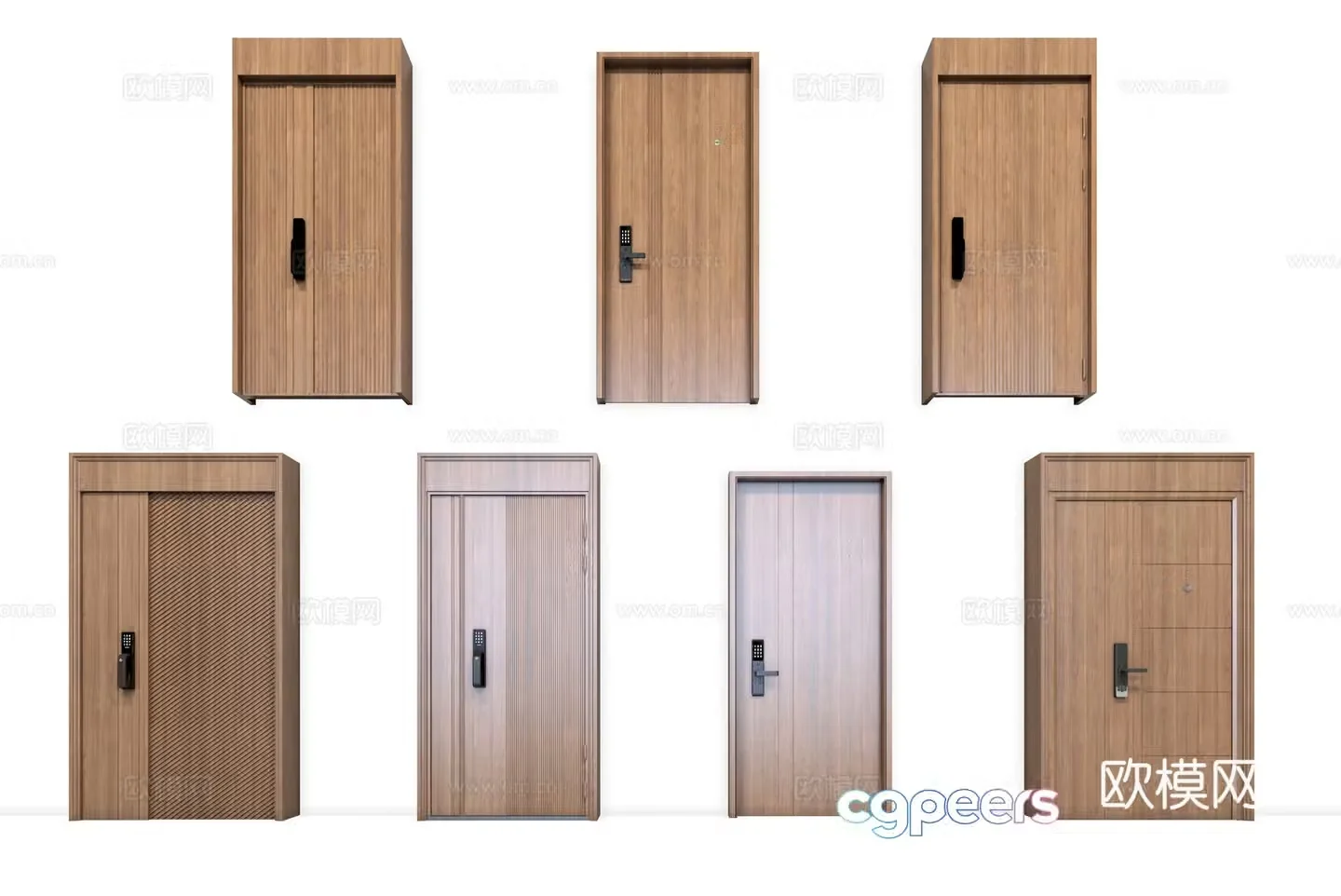 3D model of entry door