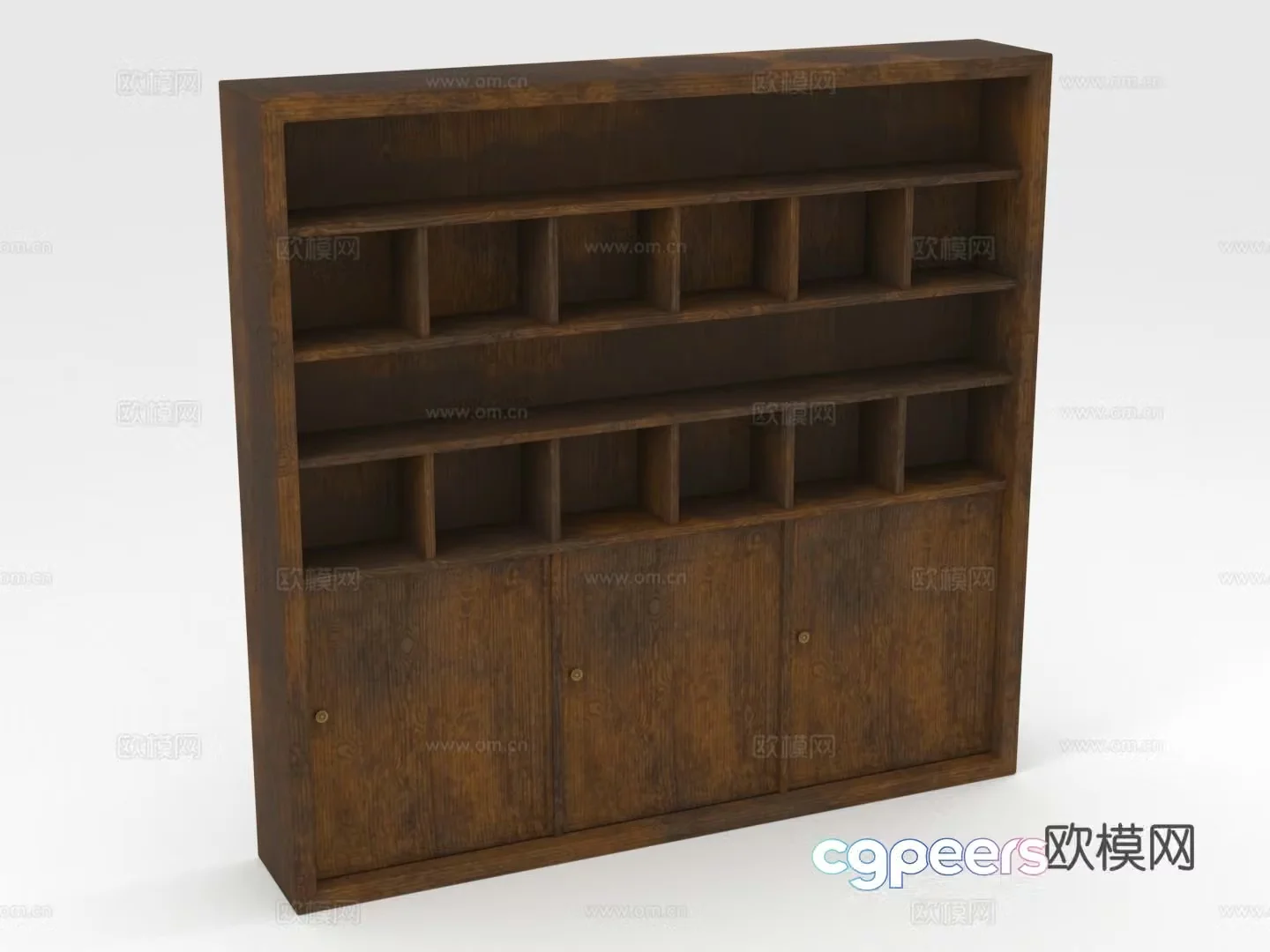 Storage shelf Bookshelf Exhibition shelf Storage cabinet 3D model