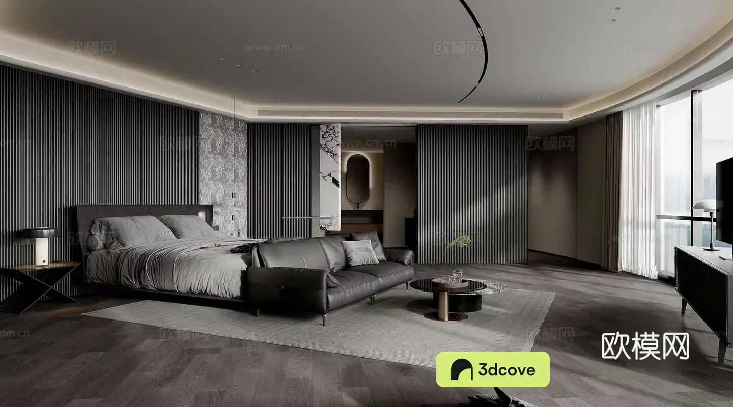 Modern suite bedroom master bedroom