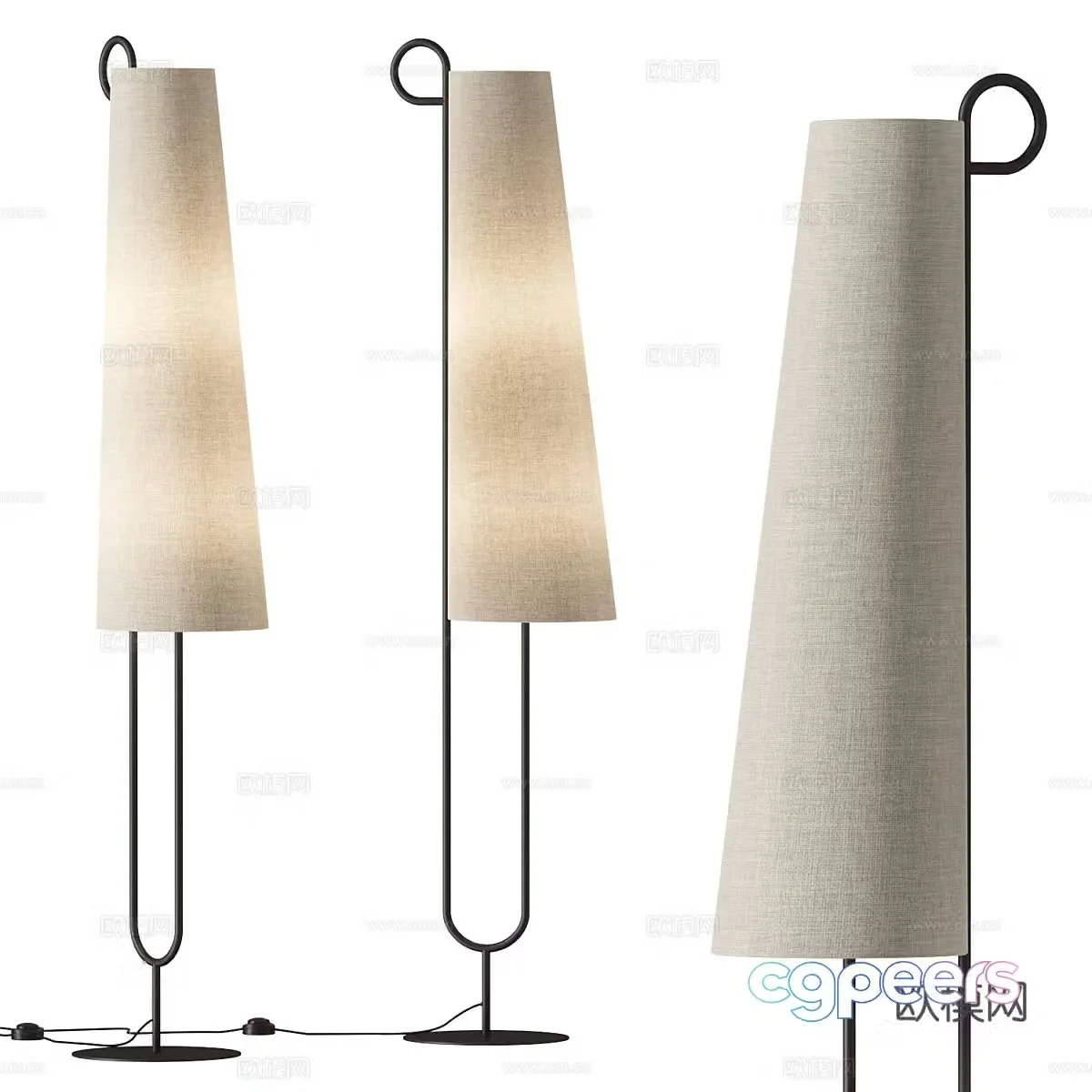 Ferm Living Ancora Floor Lamp 3D Model