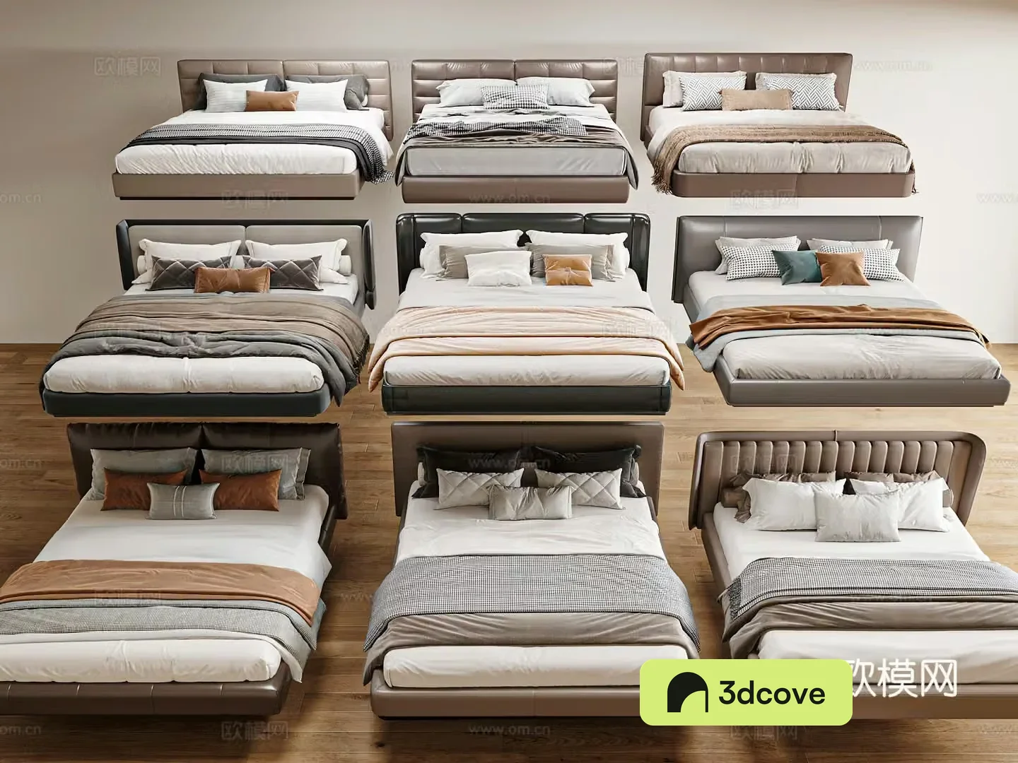 Modern Italian double bed