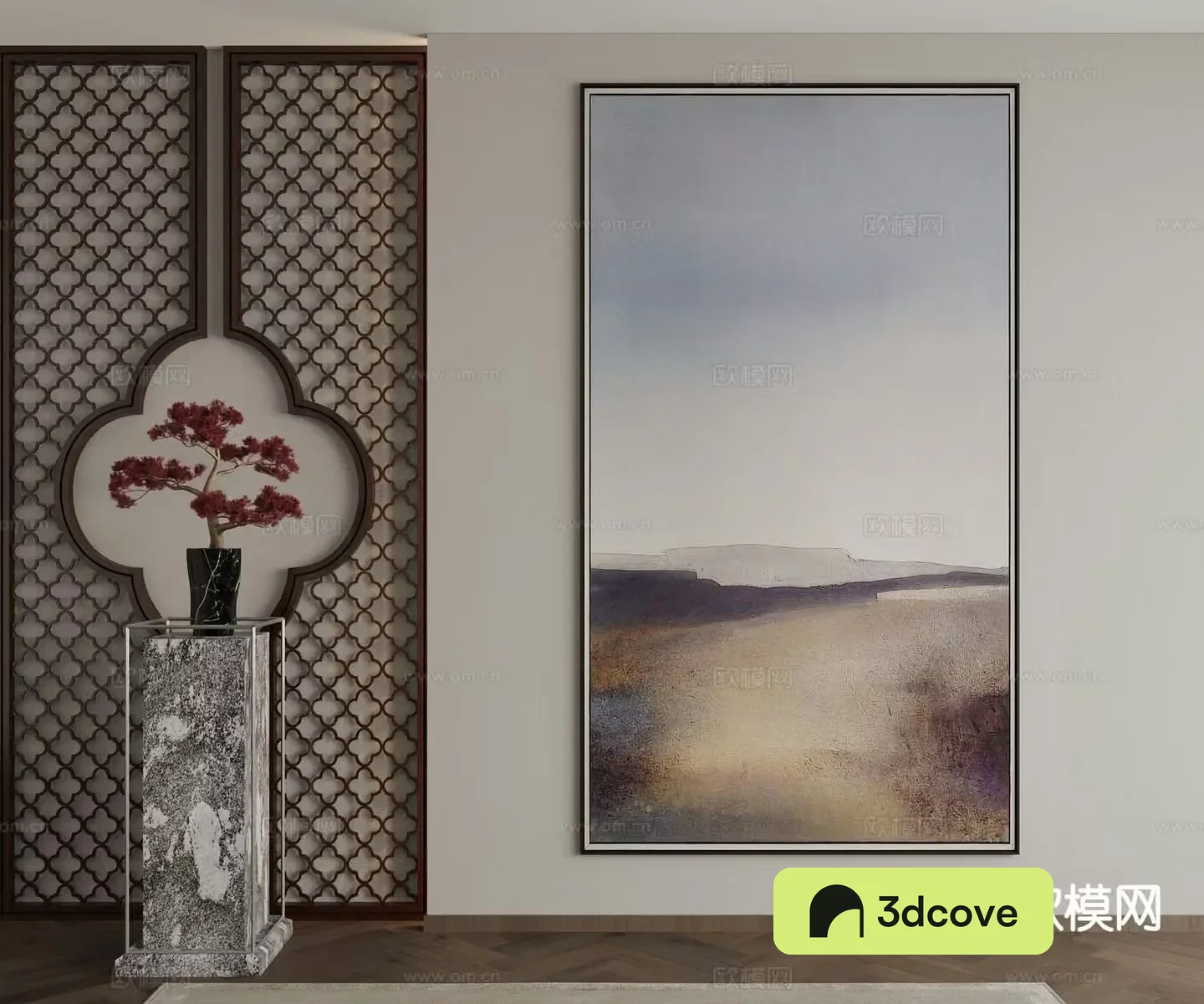 New Chinese style decorative painting texture painting hanging painting