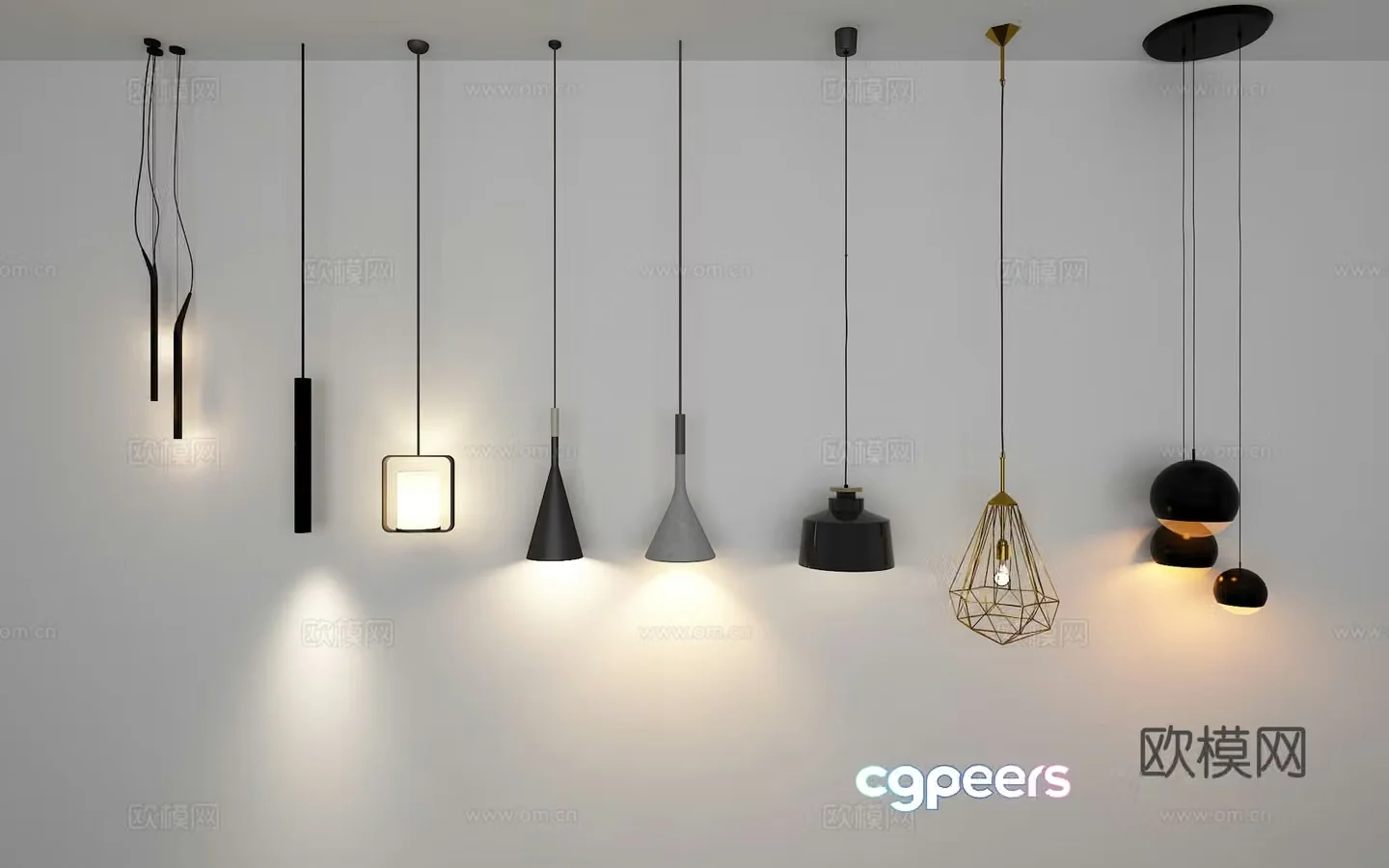 Modern bedside lamp Metal bedside lamp Bedside chandelier 3d model