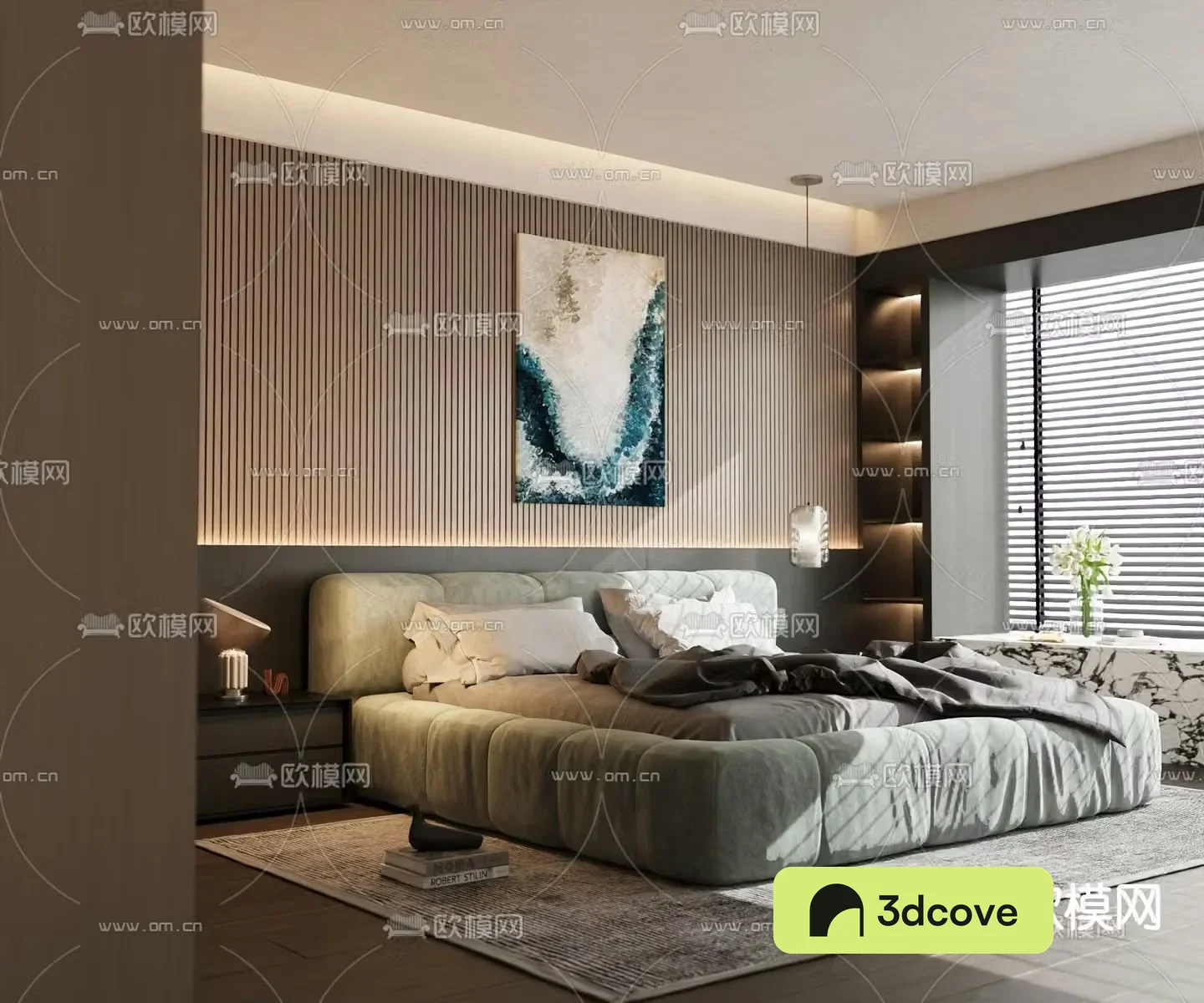 Modern double bed
