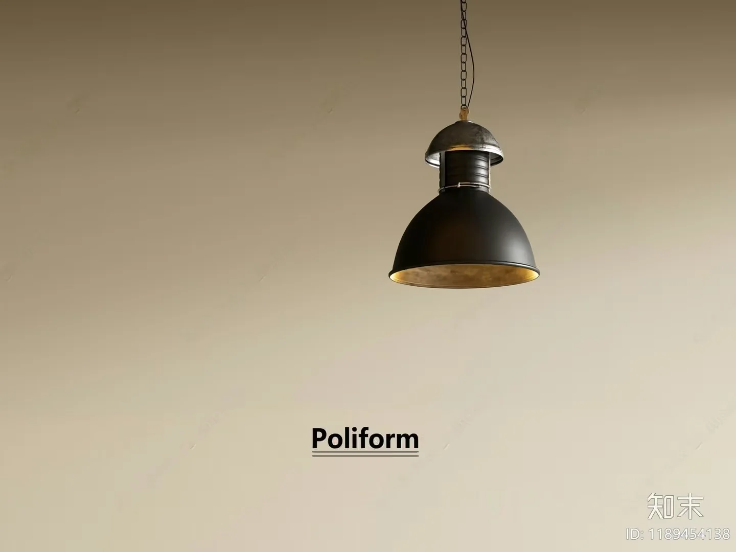 Gold Light Fixture 3D Model – 16724 – VRAY Render