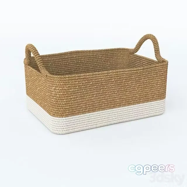 3ds Max Free – Large Beach House Bin Natural