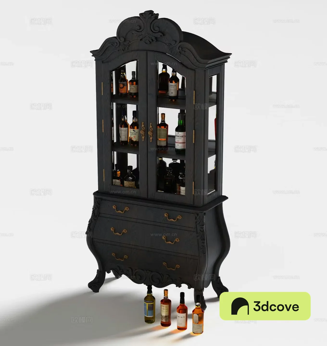 American wine cabinet