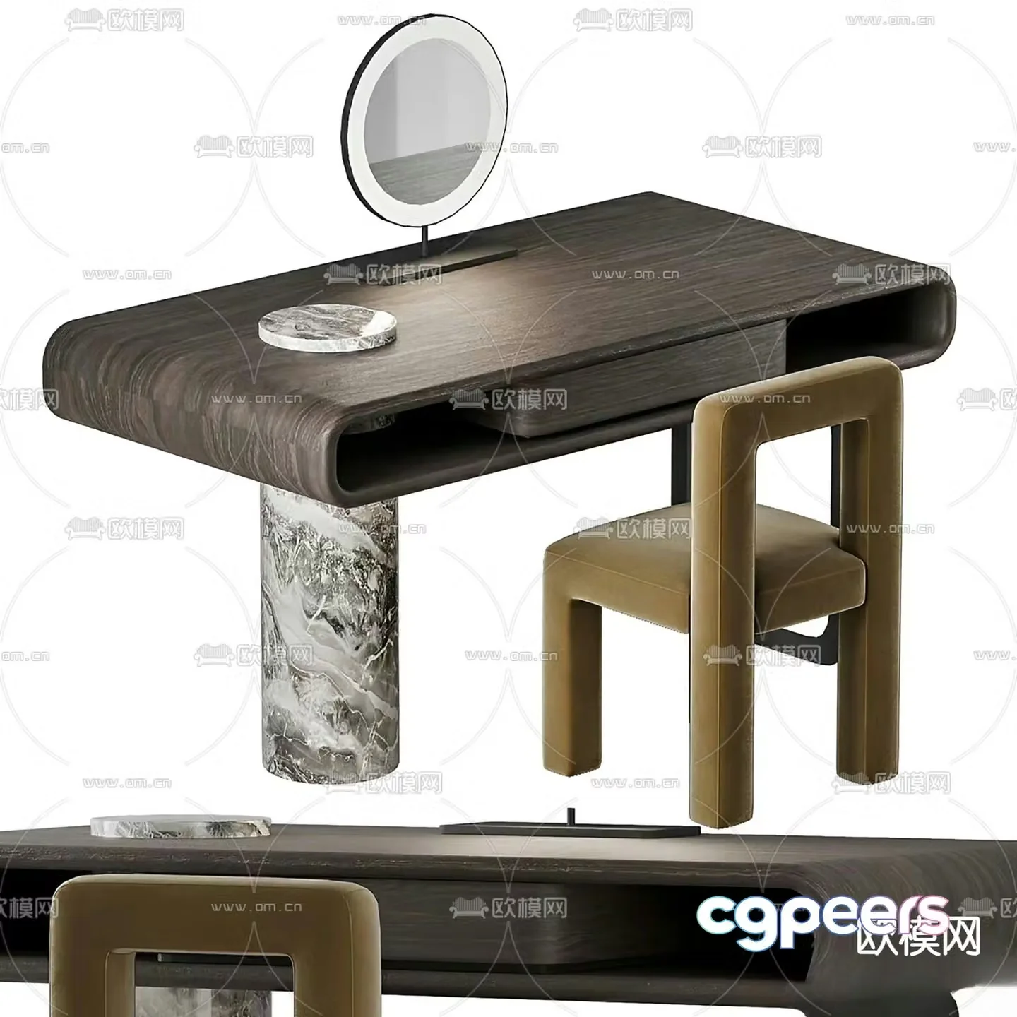 HAMISI dressing table 3d model