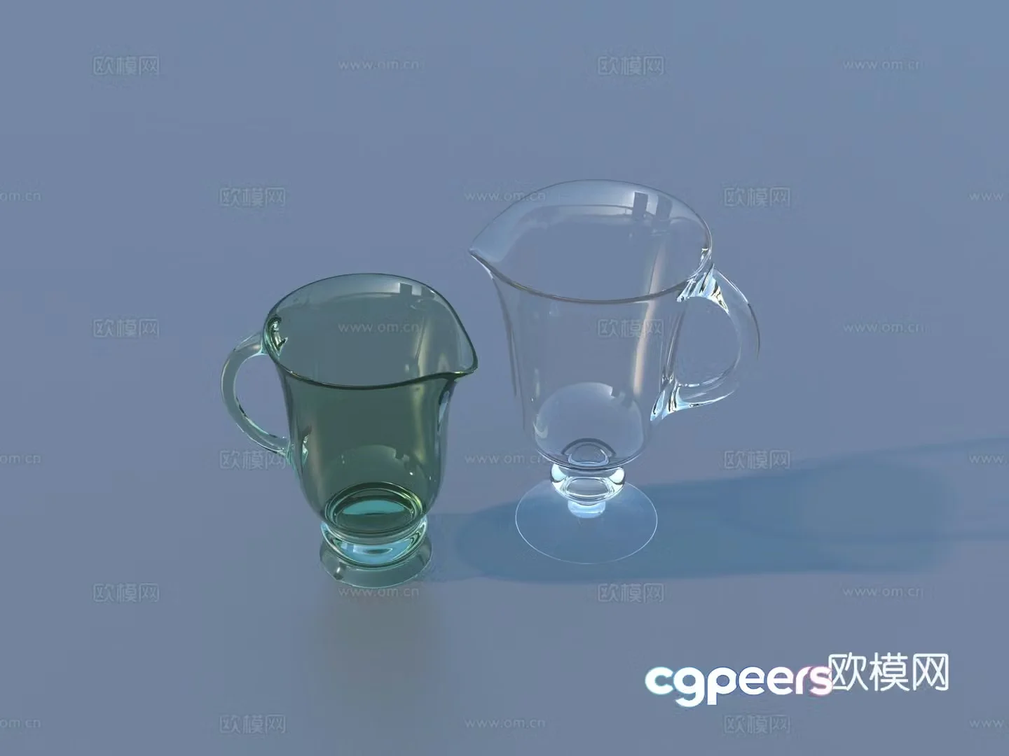 Glass cup daily necessities 3d model