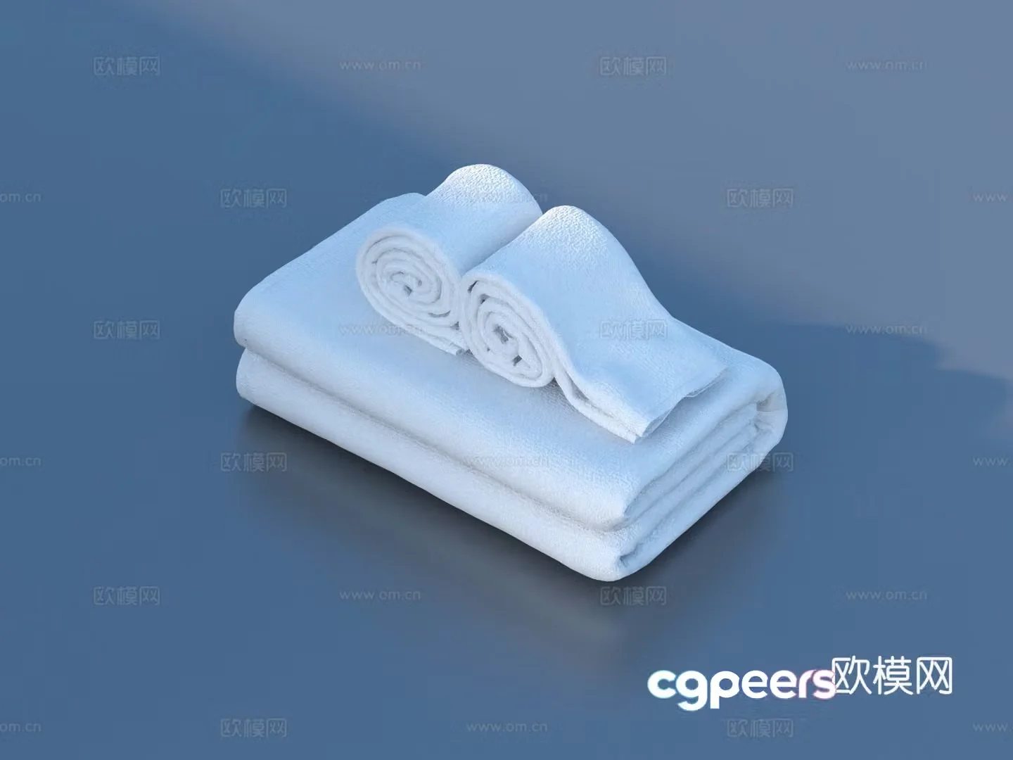 Towel Bath Towel Toilet 3D Model