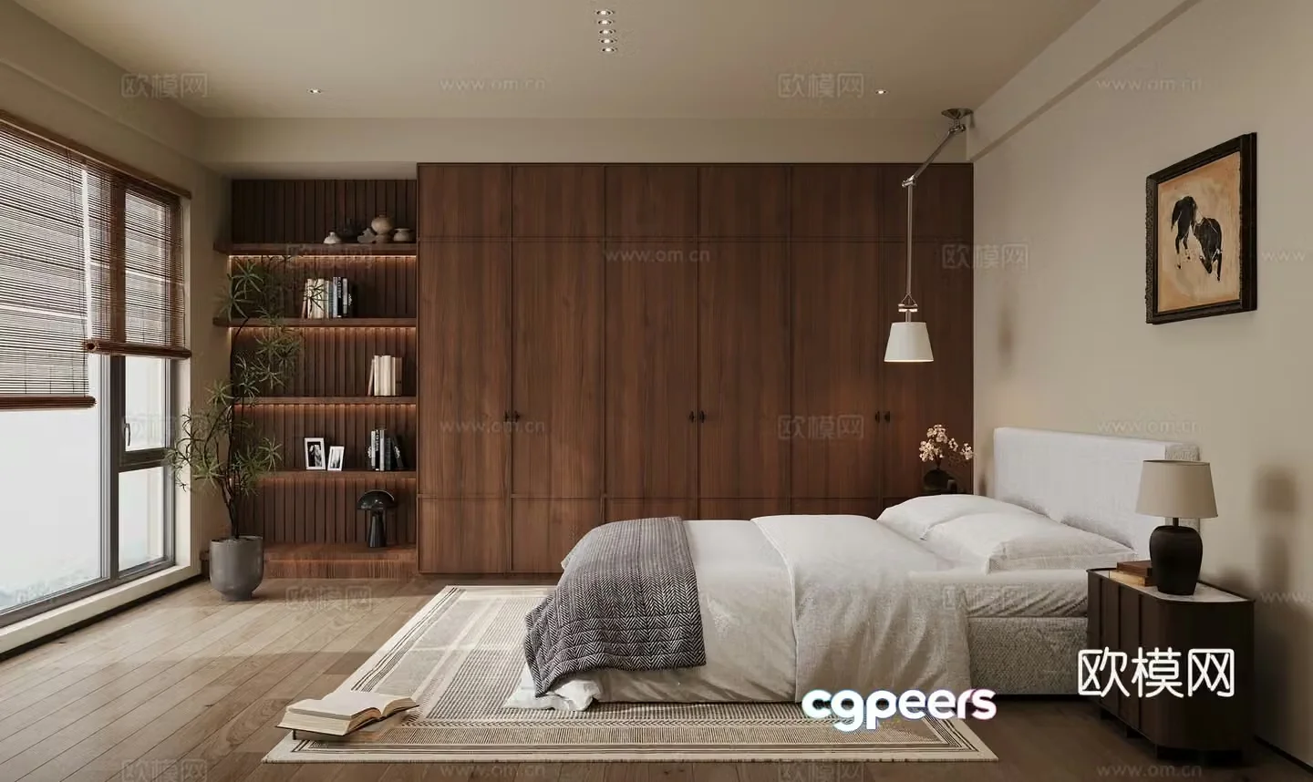 Medieval style bedroom master bedroom 3d model