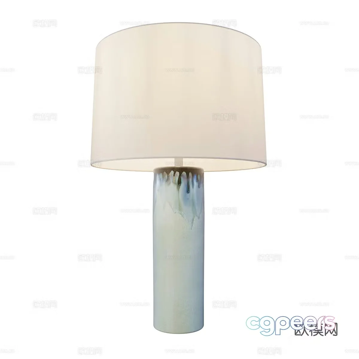 New Chinese style laurel table lamp 3D model
