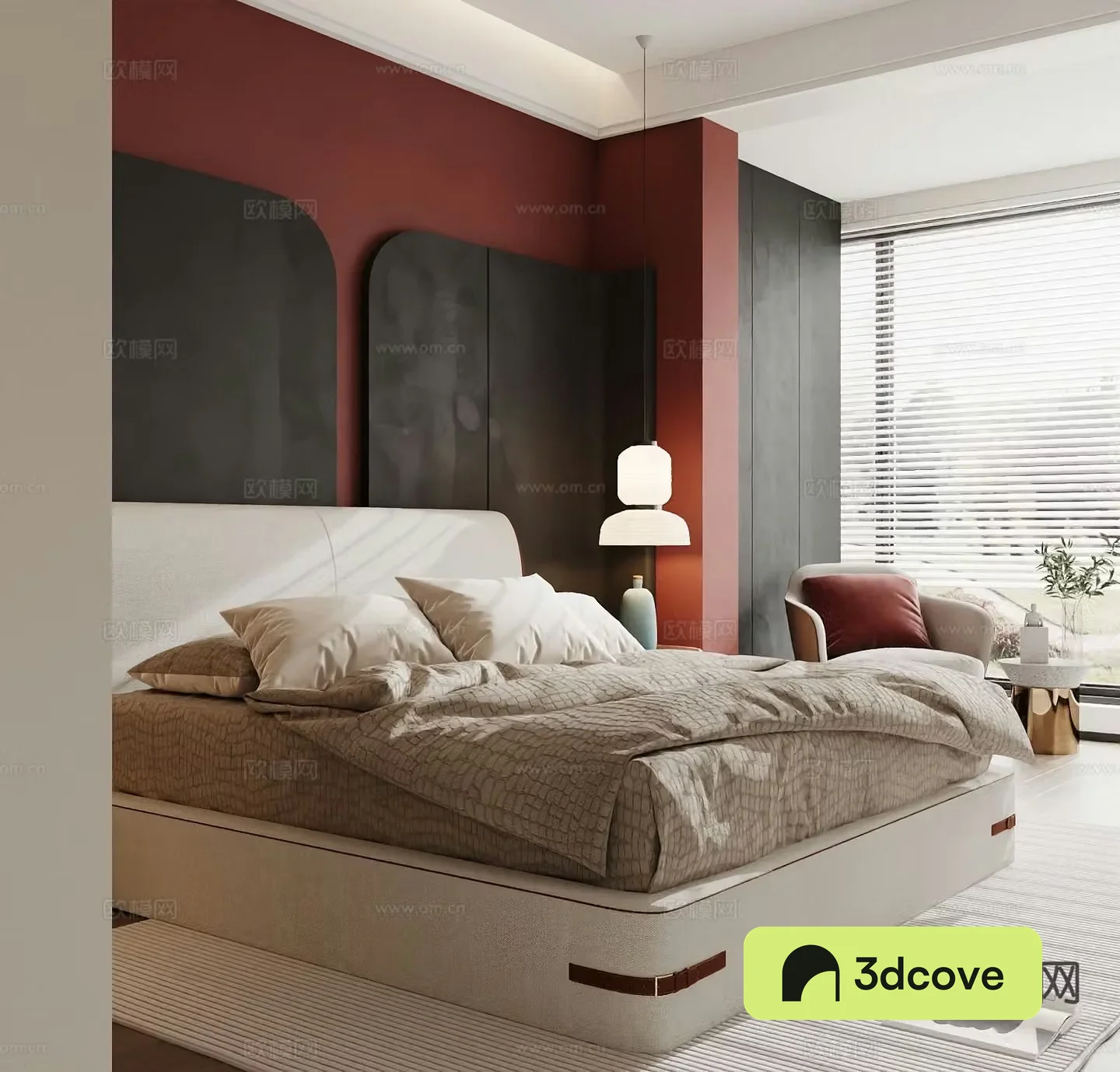 Modern double bed
