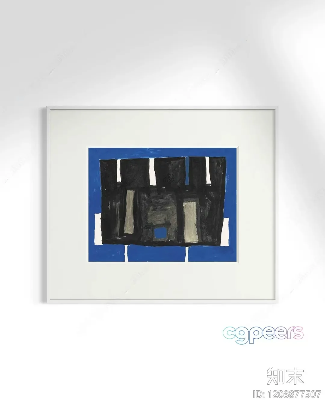 Modern Abstract Painting 3D Model – 23672 – VRAY Render