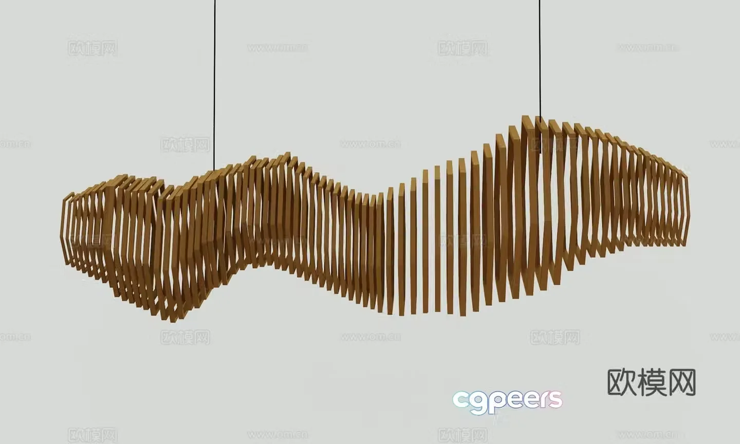 Modern chandelier 3d model