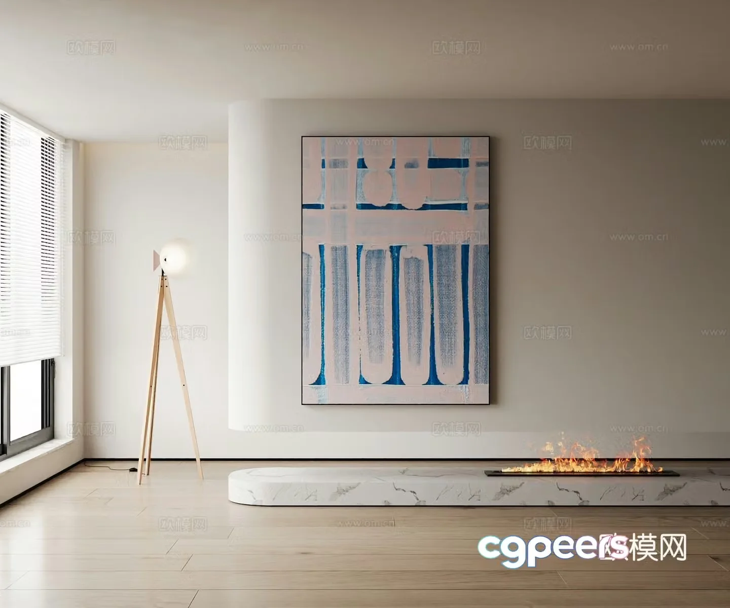 Modern decorative painting 3d model