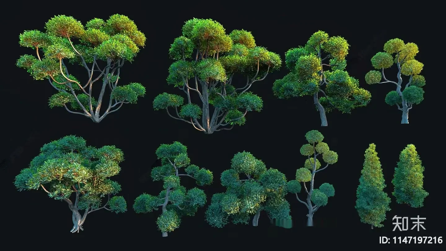 Tree. The Tree Is Green 3D Model – 14063 – VRAY Render