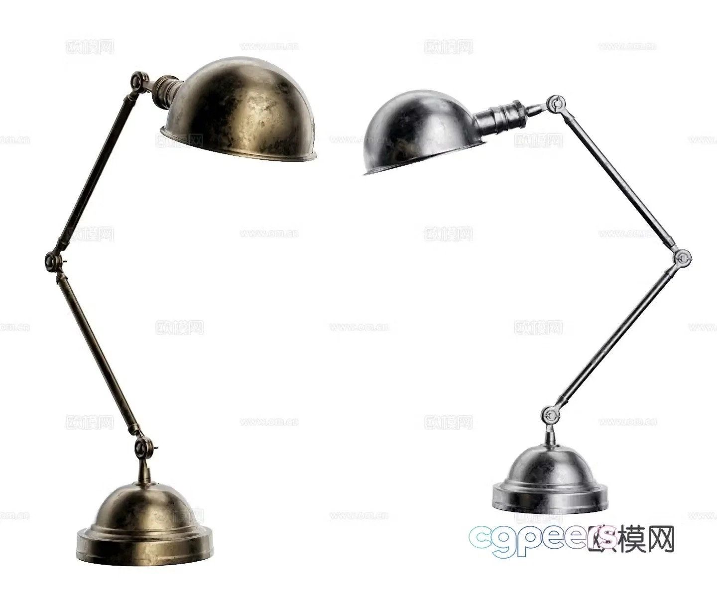 Industrial style desk lamp reading desk lamp 3d model