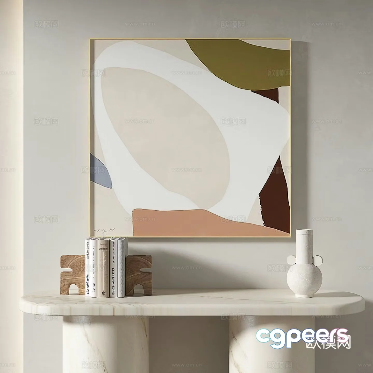 Decorative painting abstract painting hanging painting 3d model