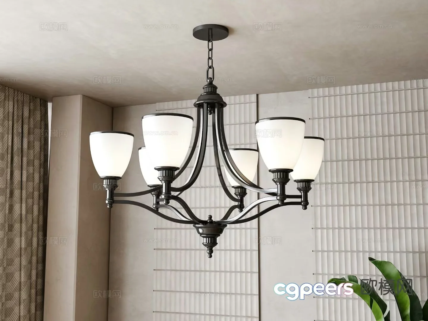 Modern Light Fixture 3D Model – 10857 – VRAY Render