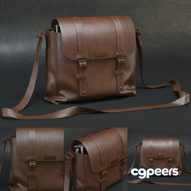 3ds Max Free – Leaher bag