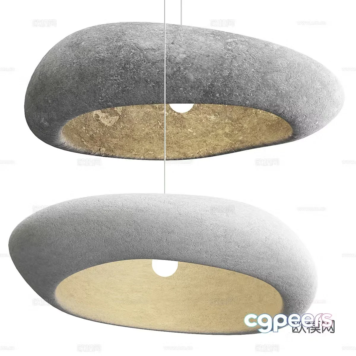 New Chinese style Wasabi Decorative Chandelier 3D Model