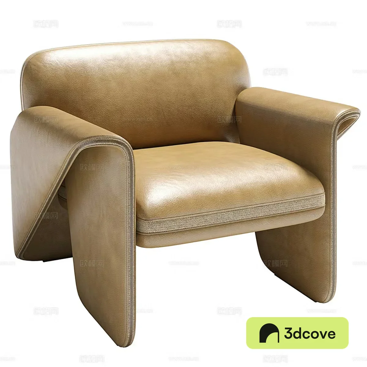 Single sofa 3d model