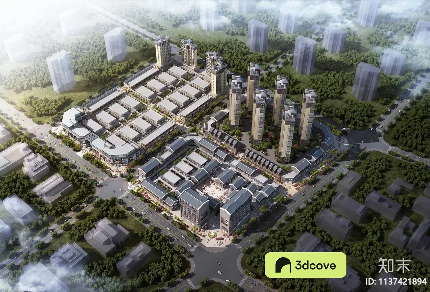 Aerial View Of A City
