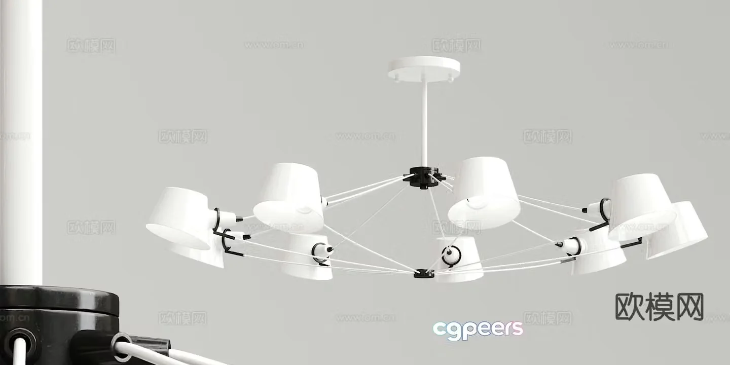 Creative chandelier art chandelier 3d model