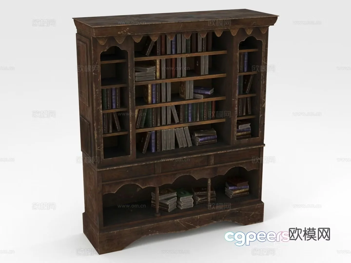 Bookshelf Bookcase Storage Shelf Storage 3D Model