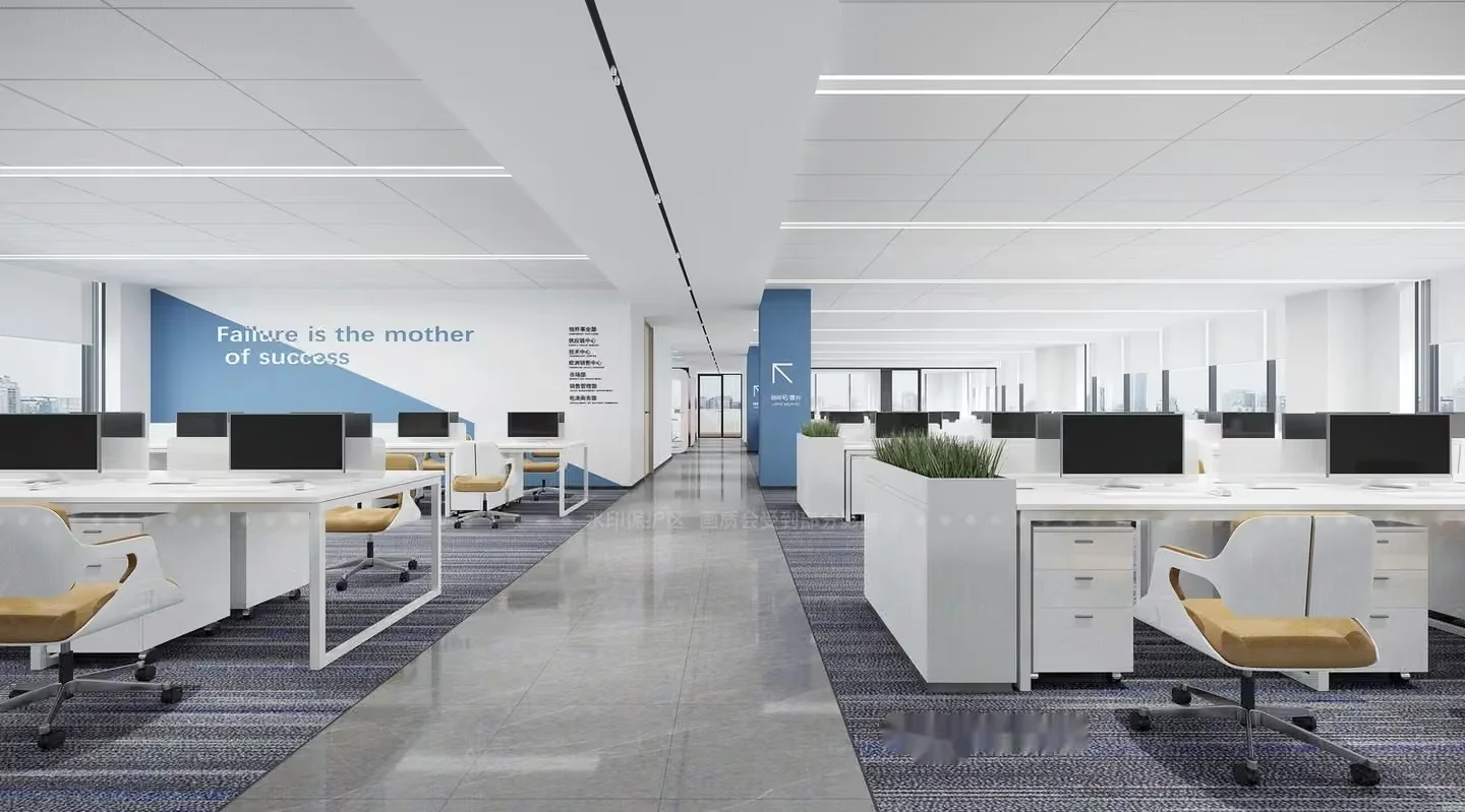 Modern Office Space 3D Model – 4209 – CORONA Render