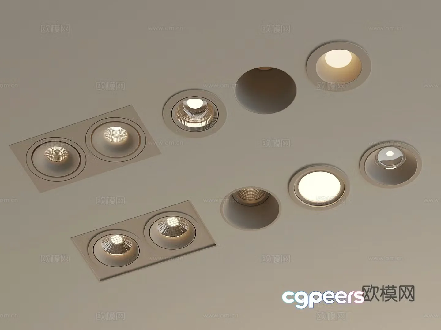 Spotlight Downlight 3D Model