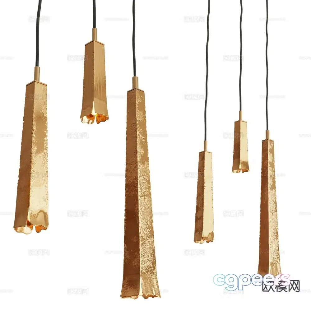 SIGMA light luxury small chandelier 3d model