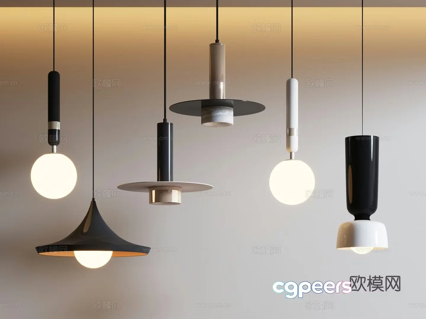 Modern small chandelier art chandelier creative chandelier 3D model