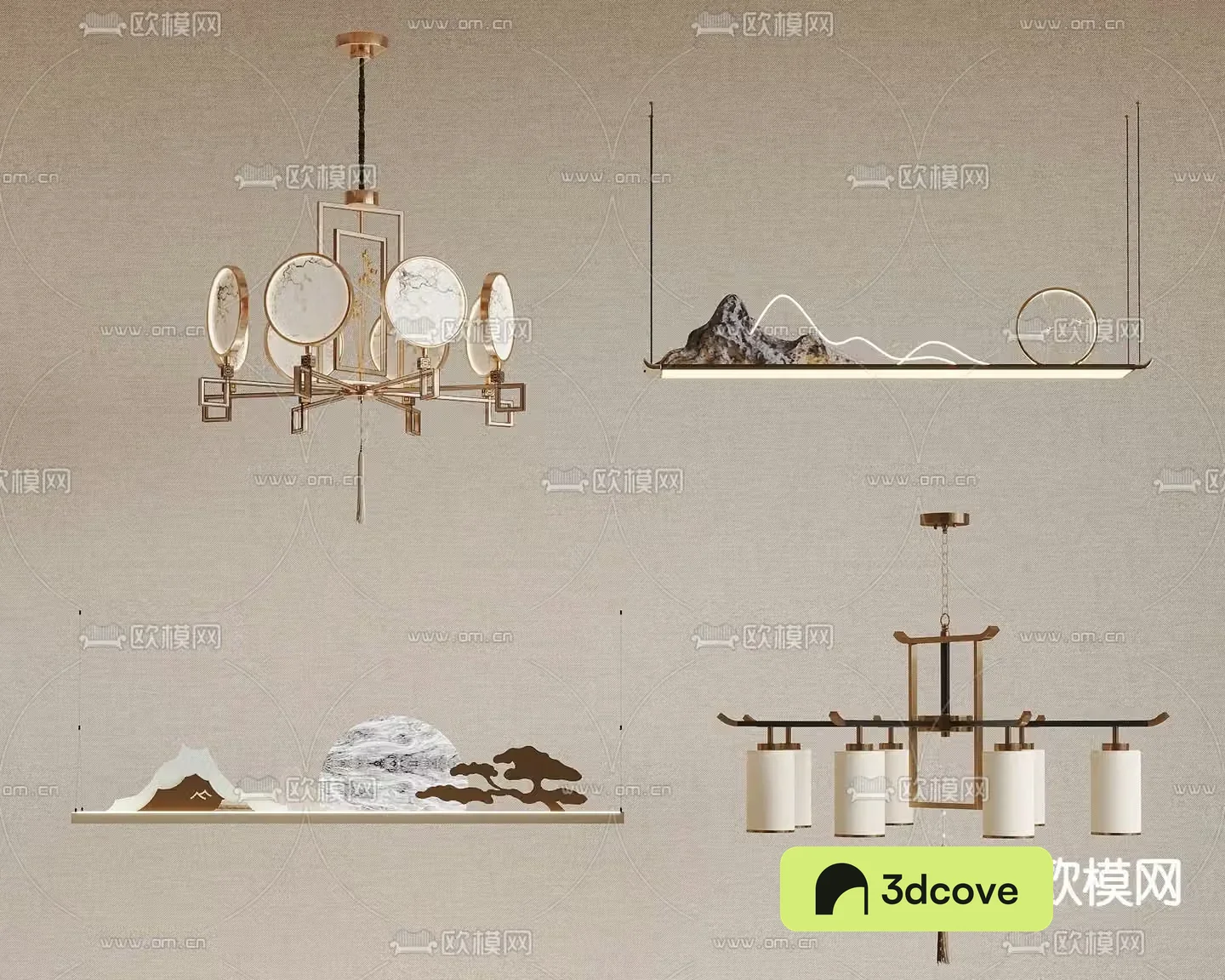 New Chinese chandelier