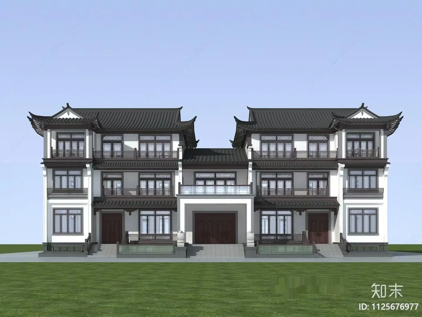 Traditional Chinese Building 3D Model – 11852 – VRAY Render