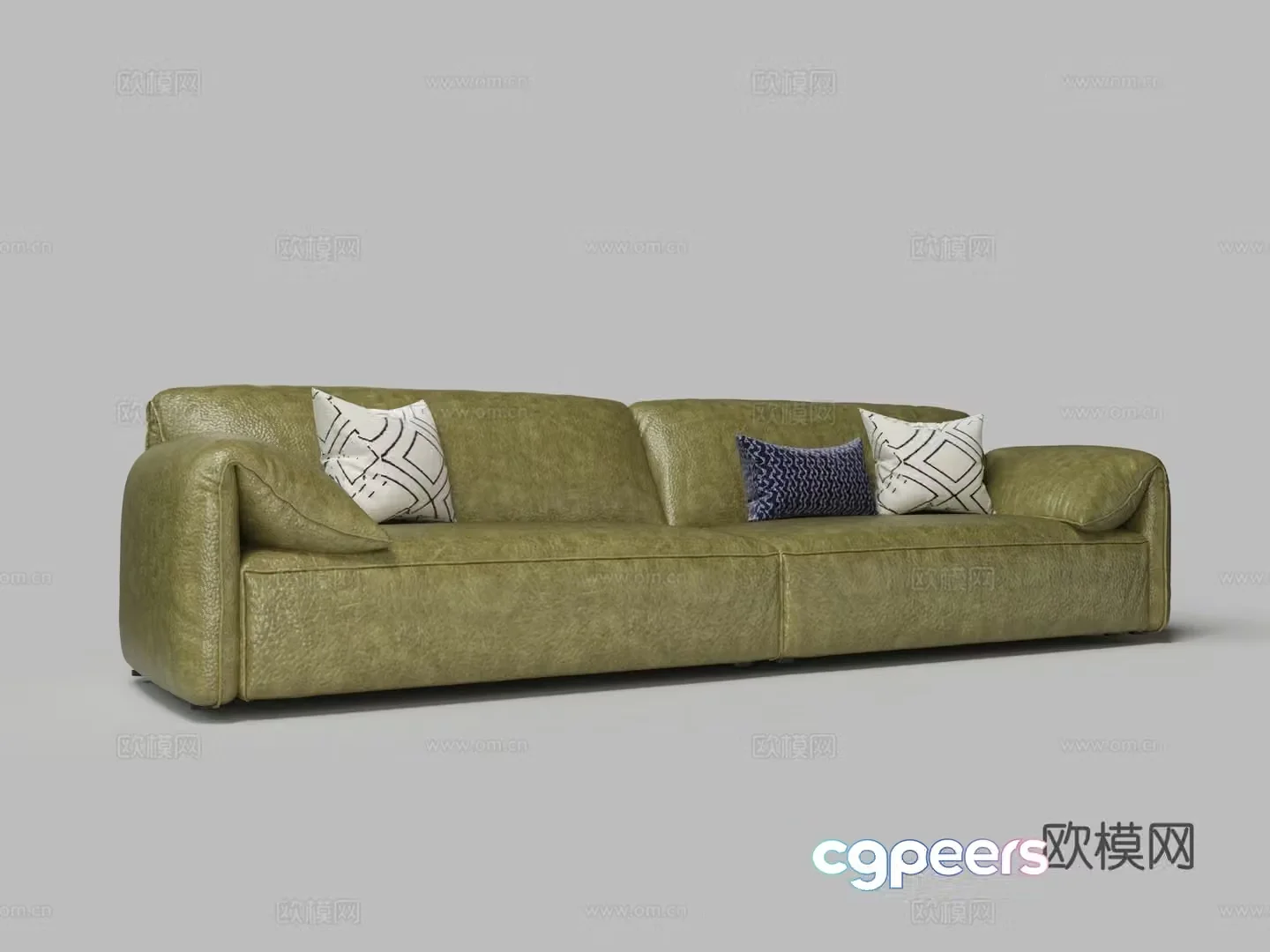 Modern elephant ears sofa love seat 3d model
