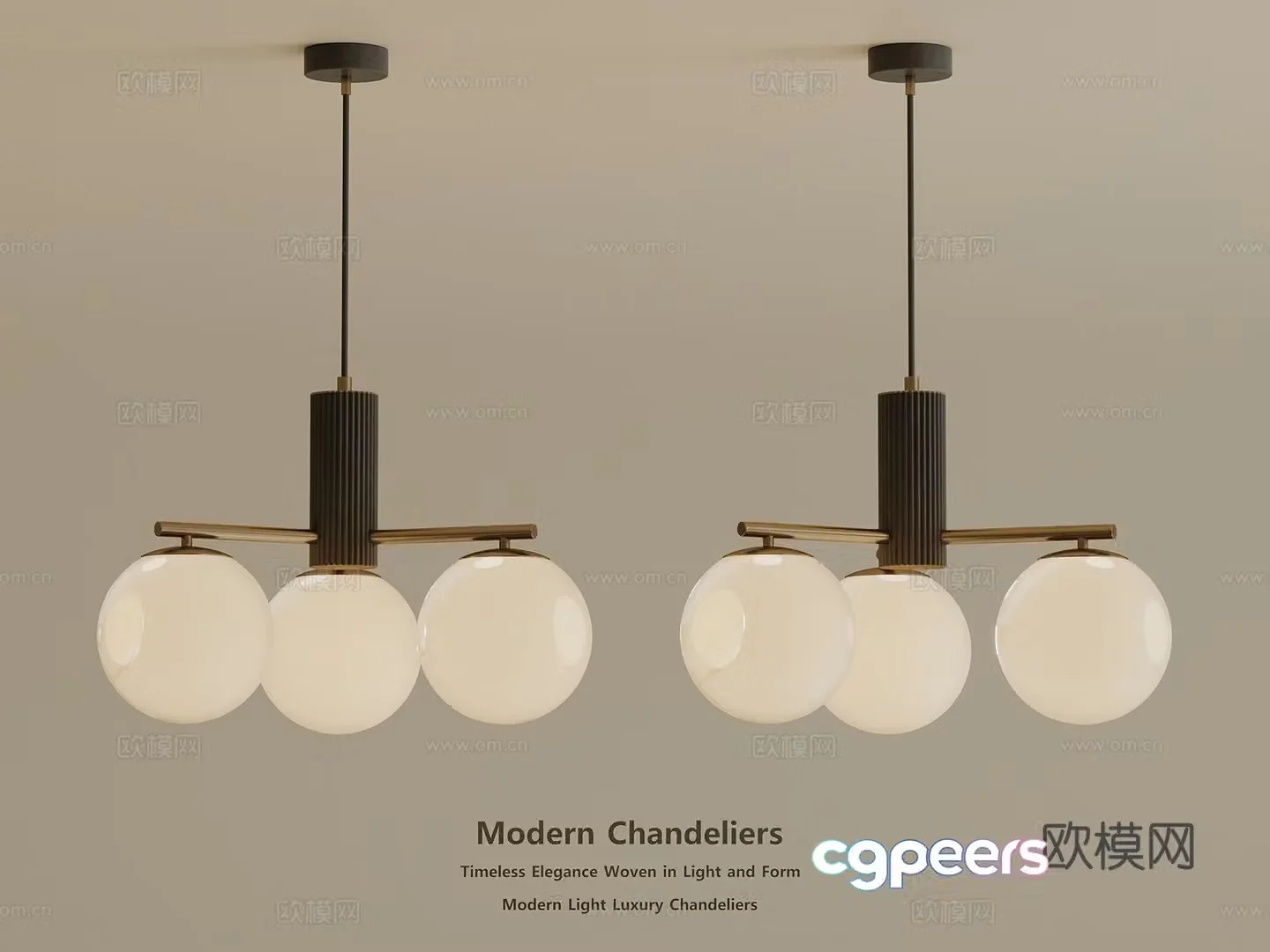 Light luxury medieval chandelier multi-head chandelier decorative chandelier art chandelier moon chandelier 3d model