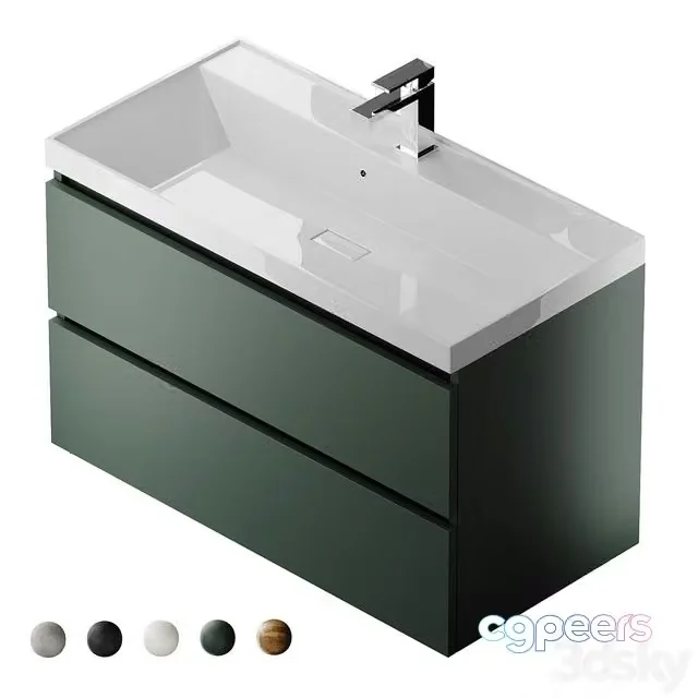 3ds Max Free – Vanity unit with sink Uperwood Classic New 90 cm