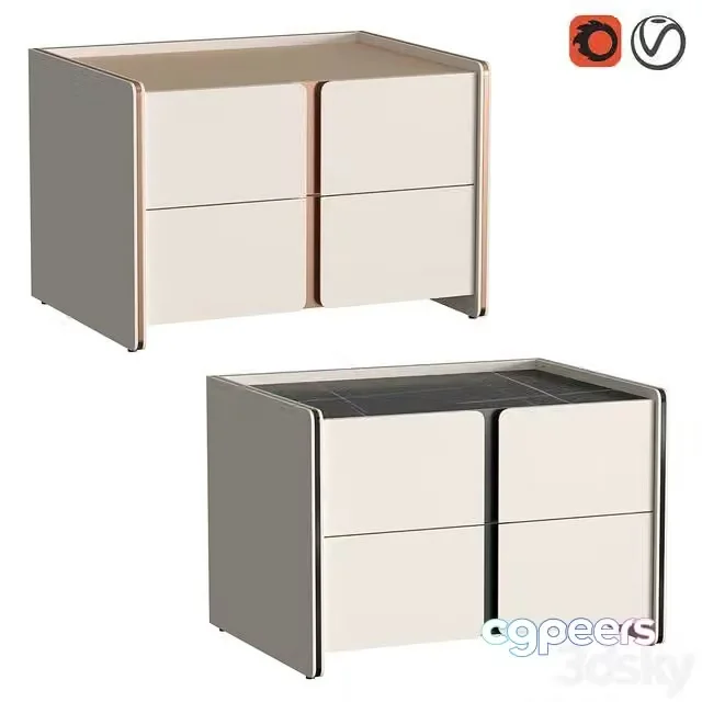 3ds Max Free – Havasu II bedside table