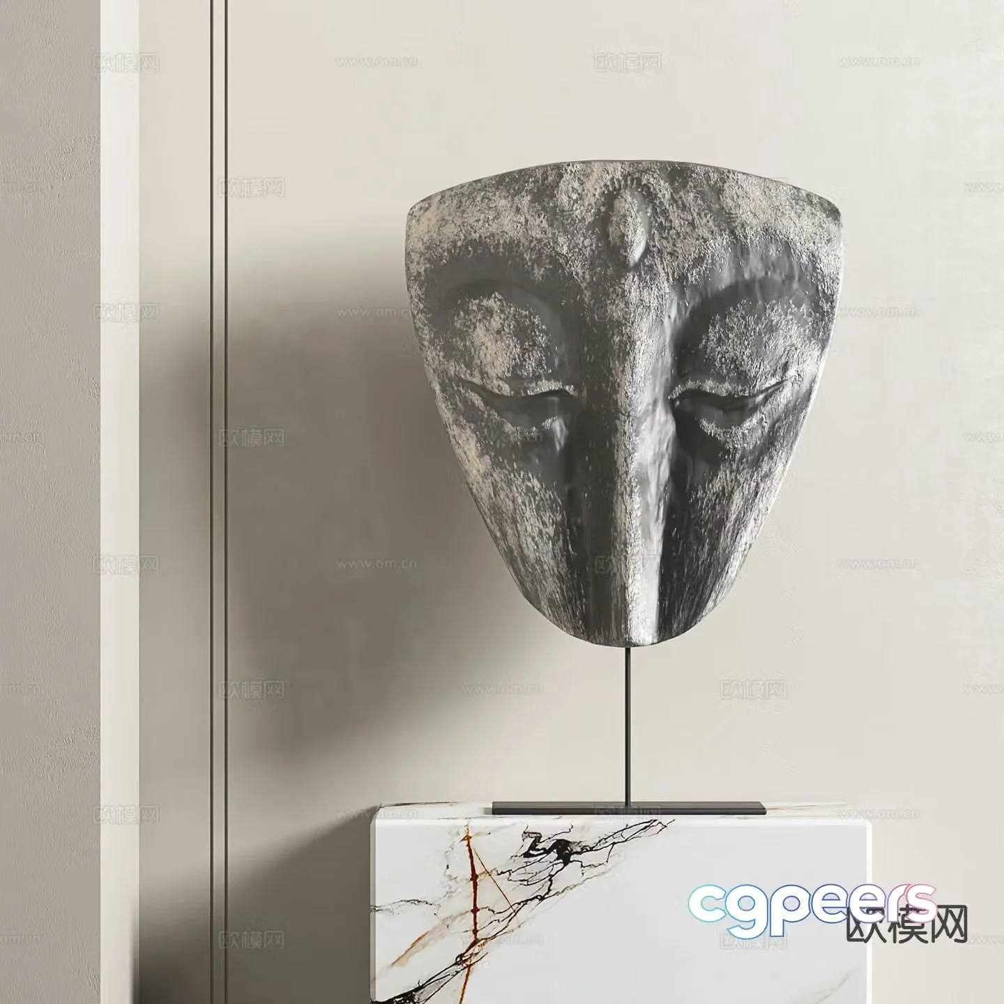 Wabi Sabi Sculpture Ornaments Entrance Sculpture 3D Model
