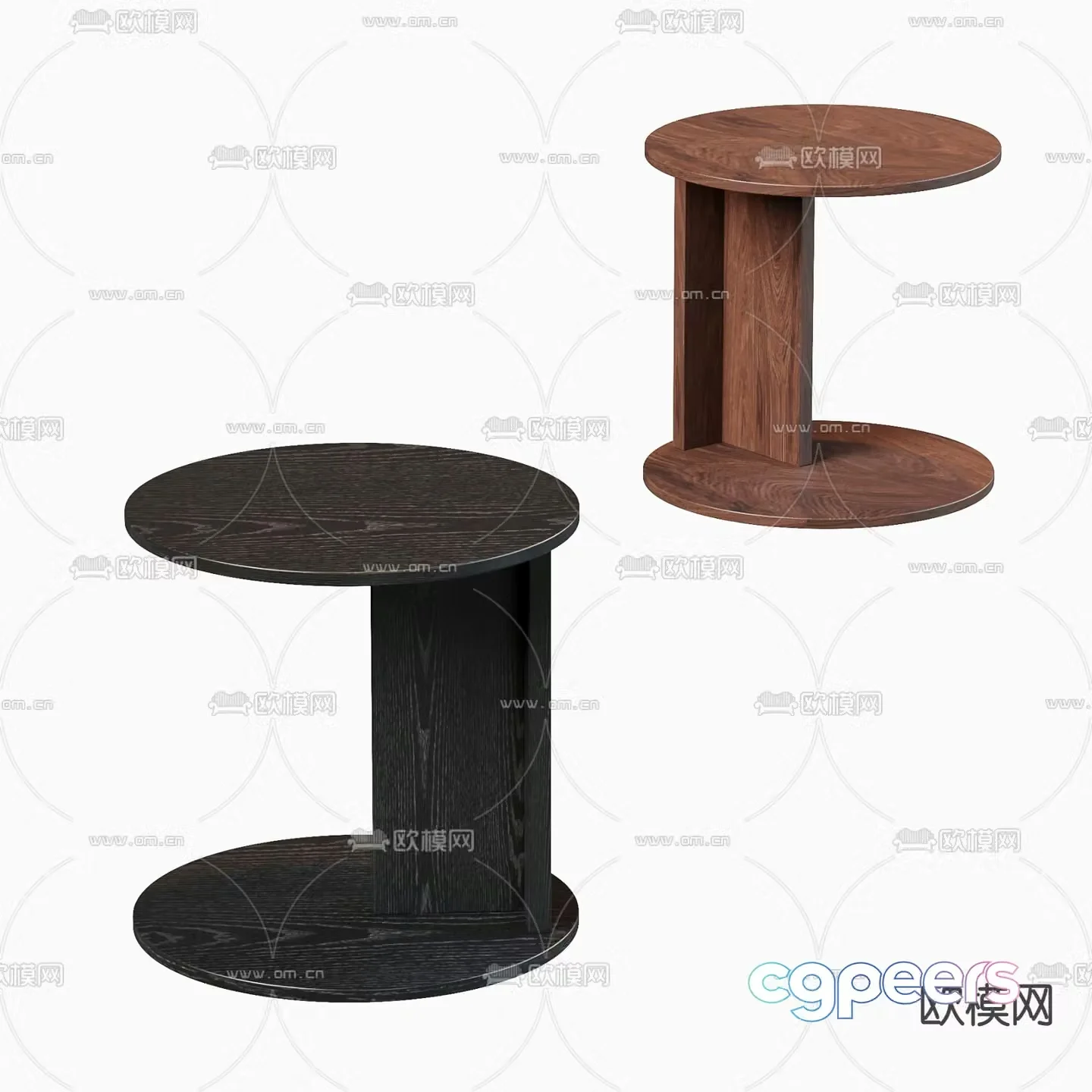 Side table corner table round table table table 3D model