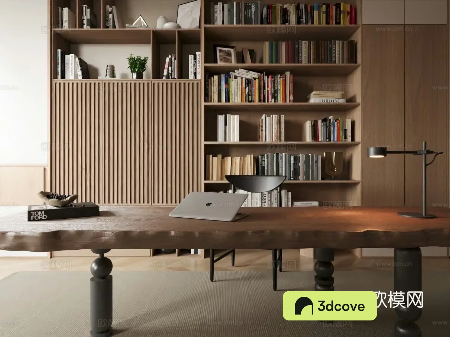 Modern medieval study villa study open study
