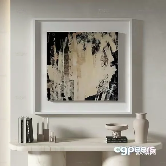 Modern Artwork 3D Model – 15932 – VRAY Render