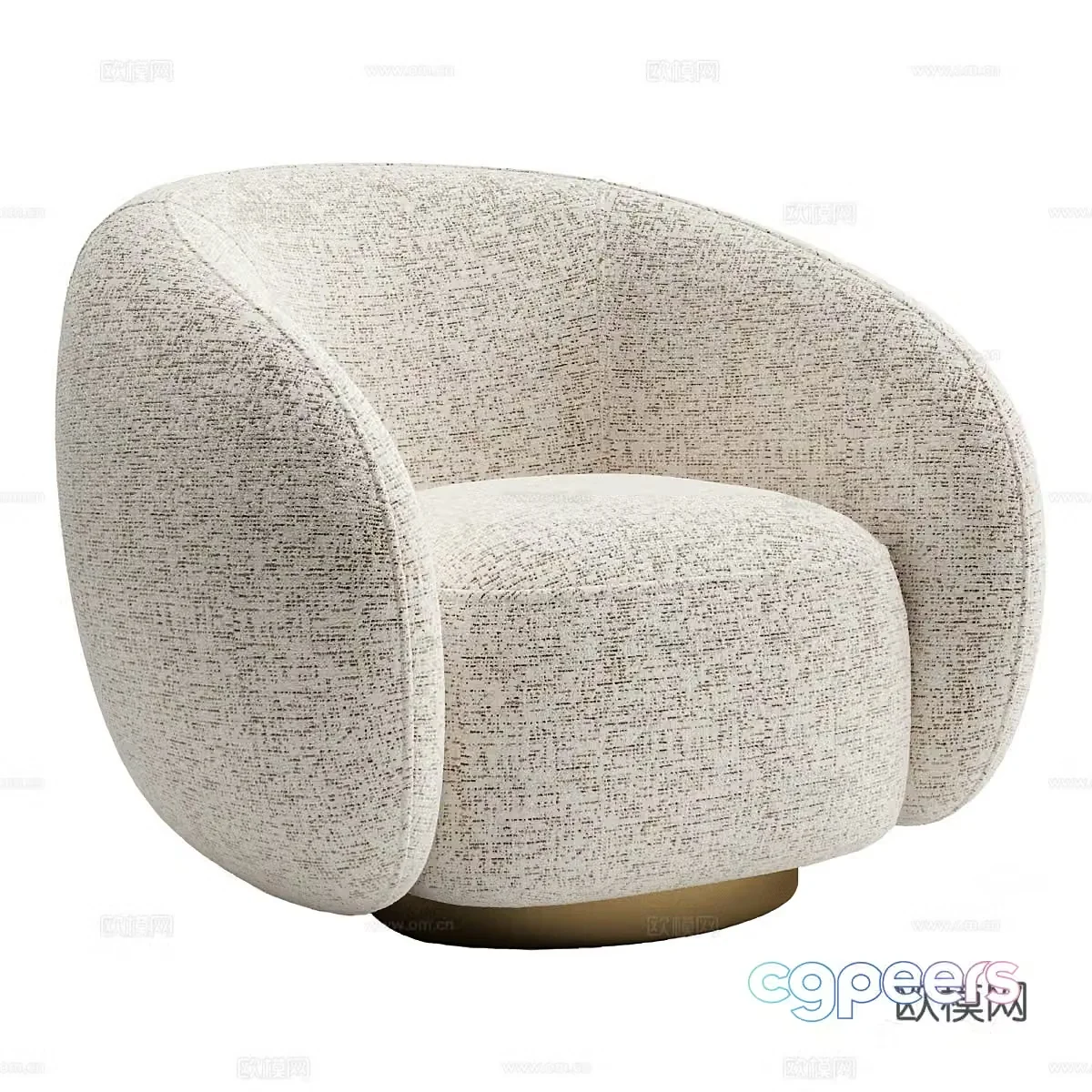 Modern single sofa 3d model