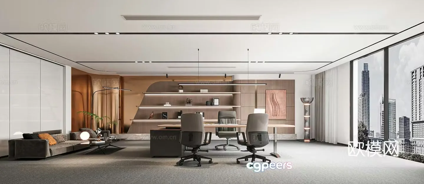 Modern office 3d model