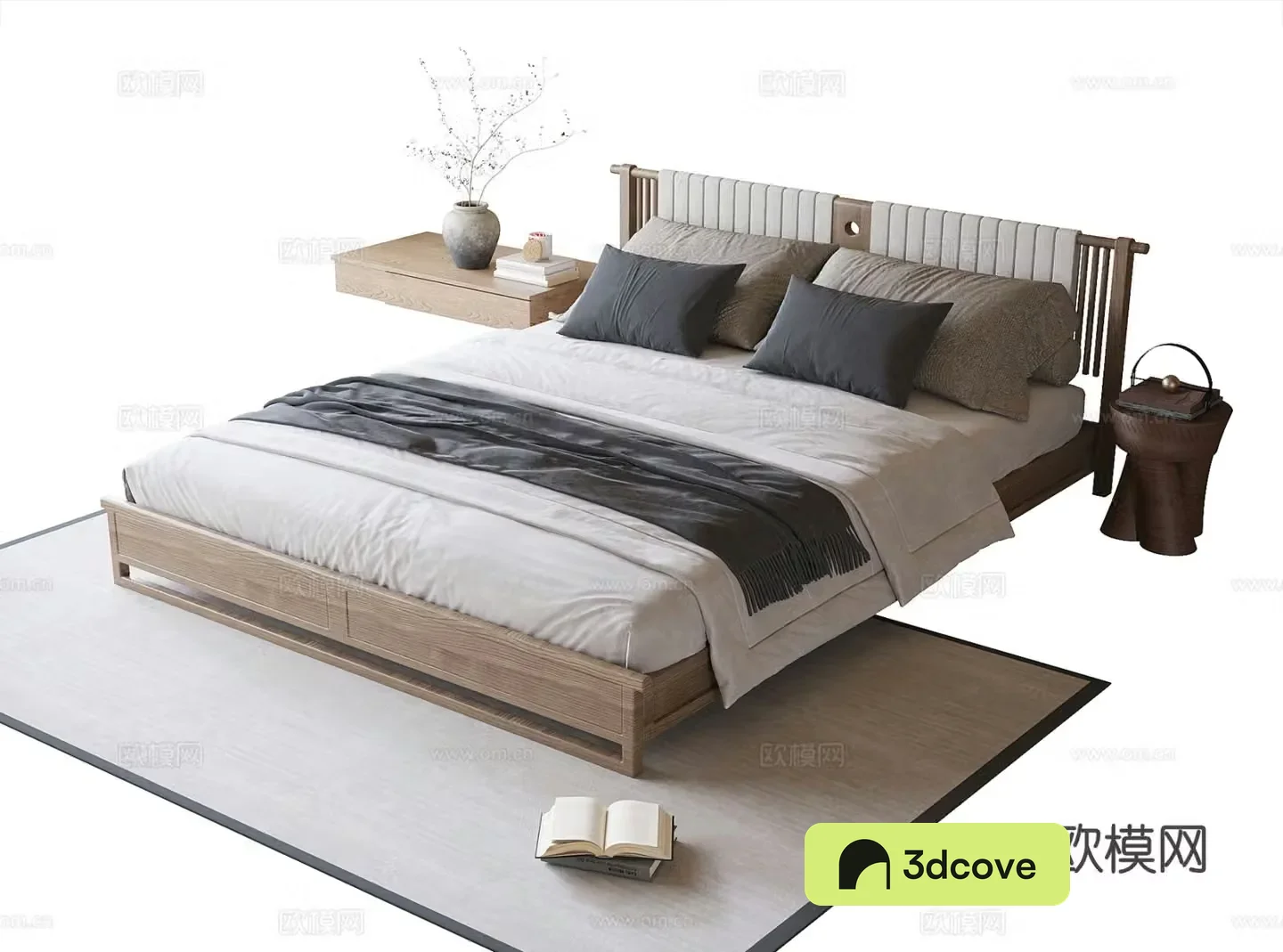 Modern double bed