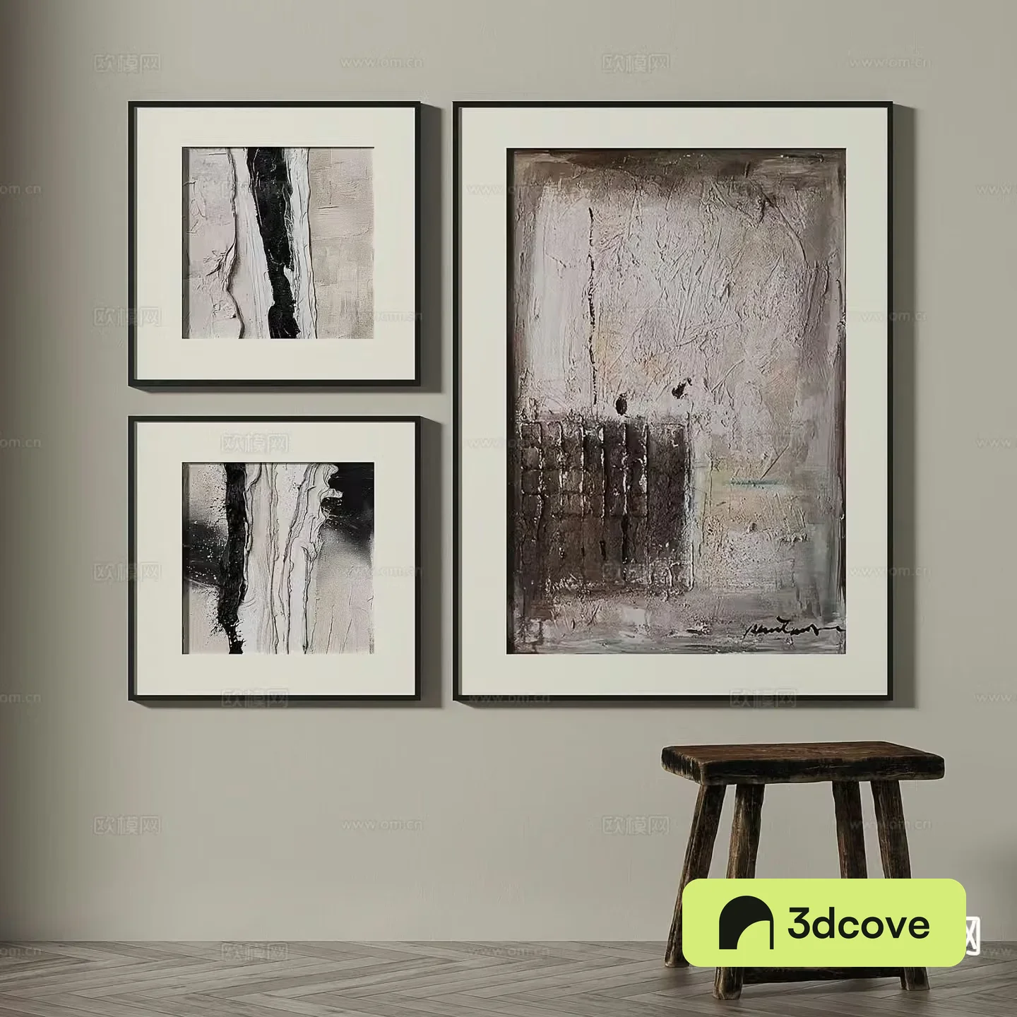 Wabi-sabi art painting texture painting decorative painting